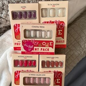Notel Nail Set - Red and Pink